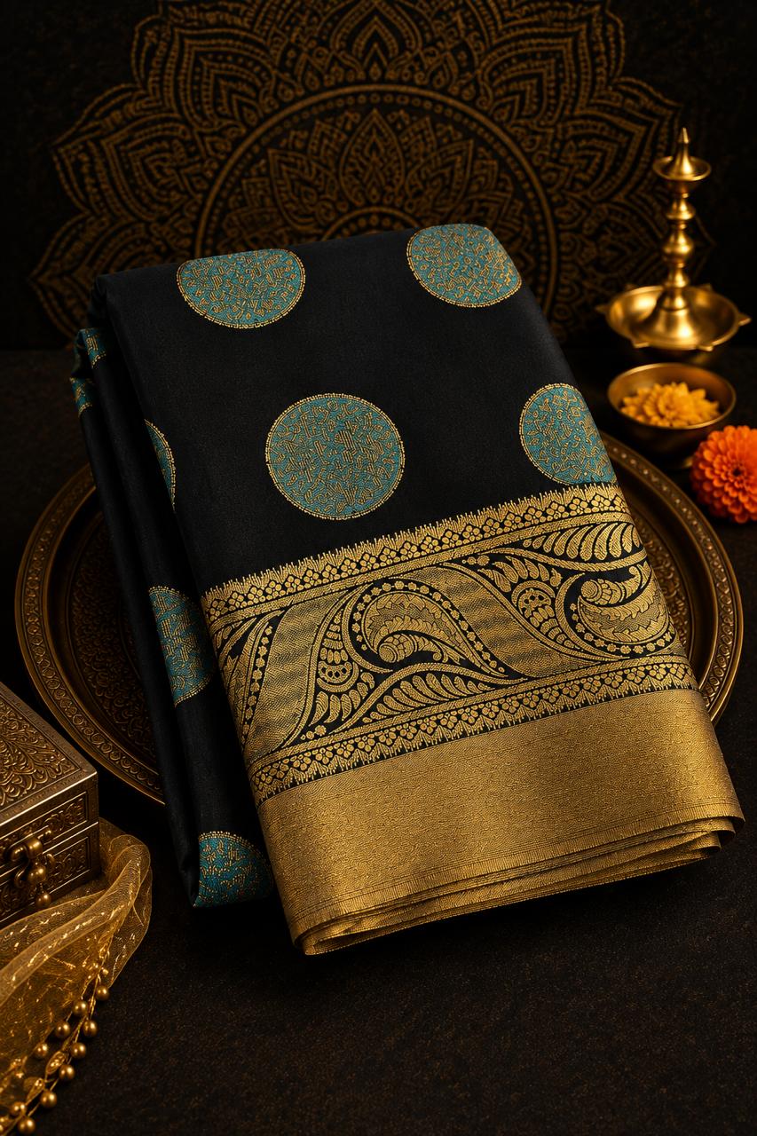 Golden Border Pure Silk Saree