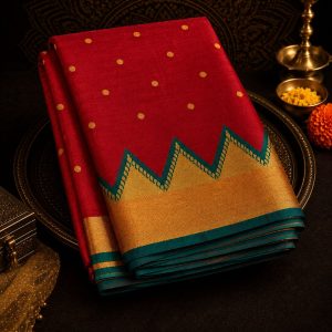 Golden Temple Butti Pure Silk Saree